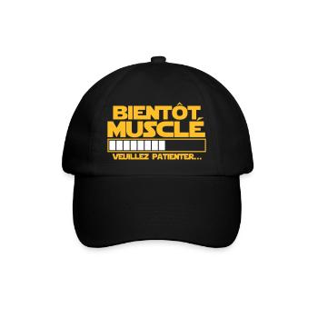 bientôt musclé - Casquette classique - noir/noir - Devant