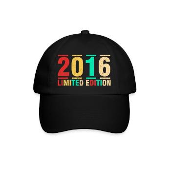 Jubiläumsgeschenk 2016 Limited Edition 2016 - Baseballkappe - Schwarz/Schwarz - Vorne