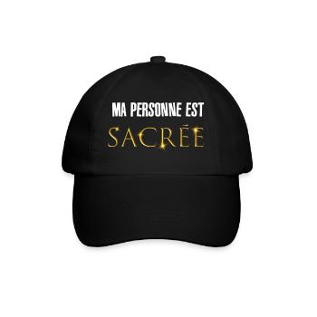 Ma personne est sacrée - Casquette classique - noir/noir - Devant