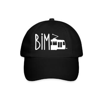 Bim / Wienerisch Straßenbahn - T-Shirt - Baseballkappe - Schwarz/Schwarz - Vorne