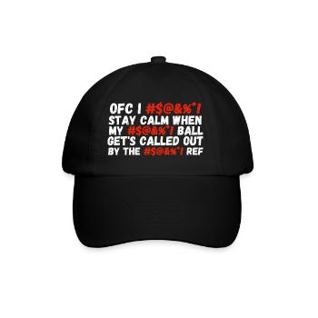 JE RESTE CALME - Casquette classique - noir/noir - Devant