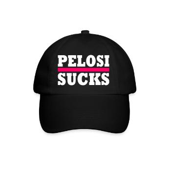 Nancy pelosi sucks - Casquette classique - noir/noir - Devant