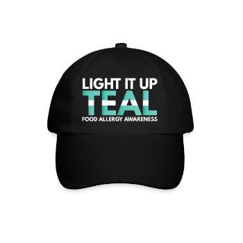 One Bite All It Takes Food Allergy Awareness - Baseball Cap - black/black - Front