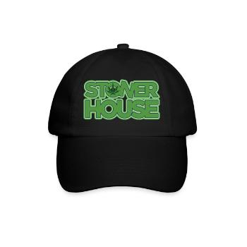 Stoner House Musik 420 - Baseballkappe - Schwarz/Schwarz - Vorne