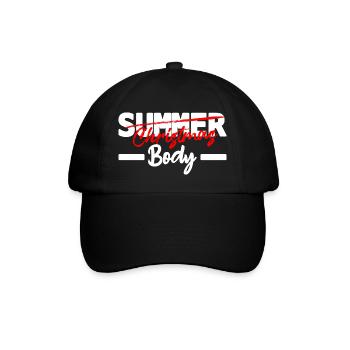 christmas body - humour noël - Casquette classique - noir/noir - Devant