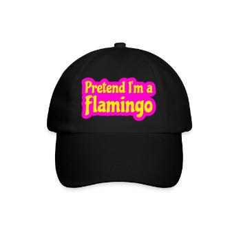 Faites semblant d’être un costume de flamant rose - Casquette classique - noir/noir - Devant