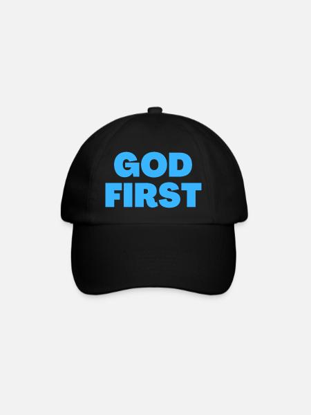Dio prima - Citazioni cristiane - Baseballkasket - sort/sort