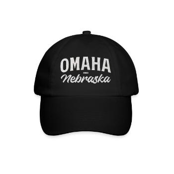 T-shirt vintage Omaha Nebraska - Casquette classique - noir/noir - Devant