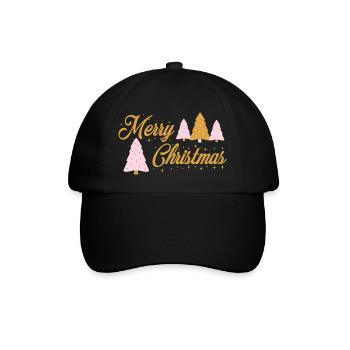 Merry Christmas - Baseball Cap - black/black - Front