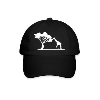 Safari Zoo Animals Wildlife - Baseball Cap - black/black - Front