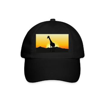 Safari Zoo Animals Wildlife - Baseball Cap - black/black - Front