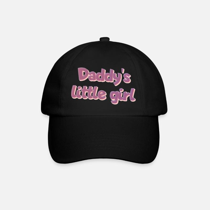 Vatersliebe Daddy's Little Girl - Baseballkappe - Schwarz/Schwarz