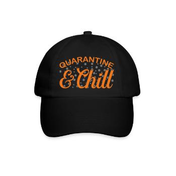Quarantaine et refroidissement - Casquette classique - noir/noir - Devant