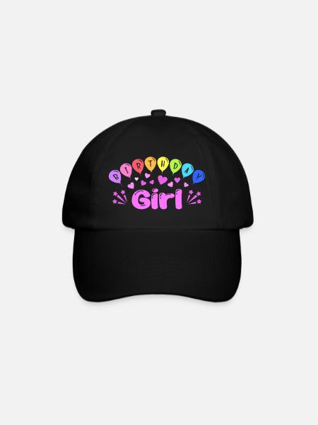 Fille d’anniversaire - Casquette classique - noir/noir