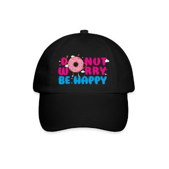 DONUT SORGE - Baseballkappe - Schwarz/Schwarz - Vorne