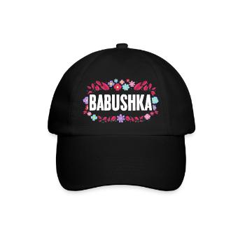 Awesome Babushka Russian Grandma For A Rossiya - Baseballkappe - Schwarz/Schwarz - Vorne