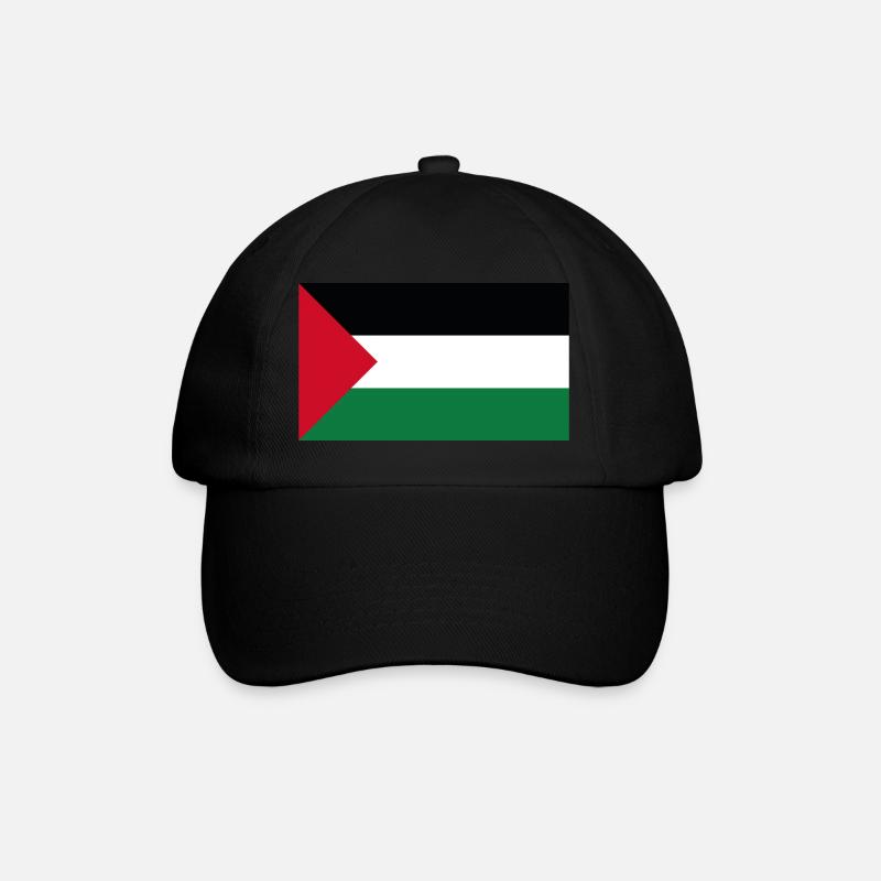 Drapeau de la Palestine - Casquette classique - noir/noir