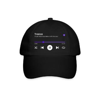 Trance - Baseball Cap - black/black - Front