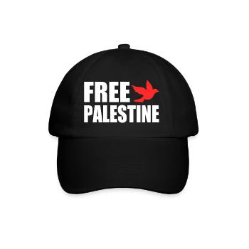 Free palestine - Casquette classique - noir/noir - Devant