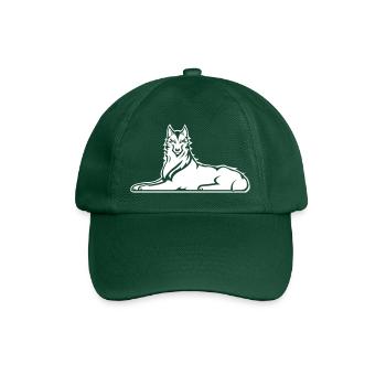Einsamer Wolf von Itschkeria - Baseballkappe - Flaschengrün - Vorne