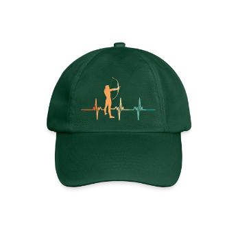 Archery heartbeat - Baseball Cap - bottle green - Front