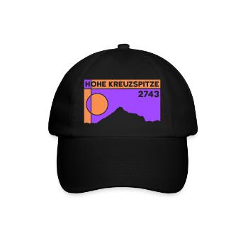 Hohe Kreuzspitze Jaufenpass Mountain Ski Touring Hike - Baseball Cap - black/black - Front