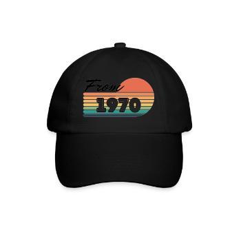From 1970 - Baseball Cap - black/black - Front