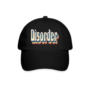 Disorder Retro Vintage T-Shirt des années 70 - Casquette classique - noir/noir - Devant
