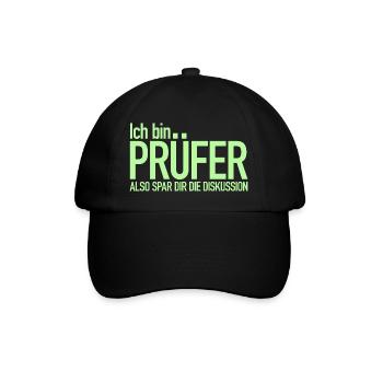 Je suis examinateur, épargnez-vous la discussion - Casquette classique - noir/noir - Devant