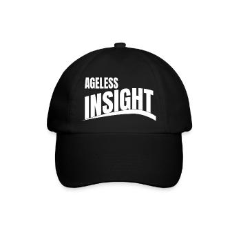 birthday present present happy geek fun mind - Baseballkappe - Schwarz/Schwarz - Vorne