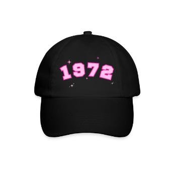 1972 rose étoile - Casquette classique - noir/noir - Devant