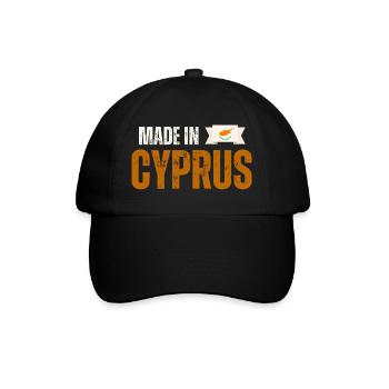 Made in Cyprus, fierté chypriote - Casquette classique - noir/noir - Devant