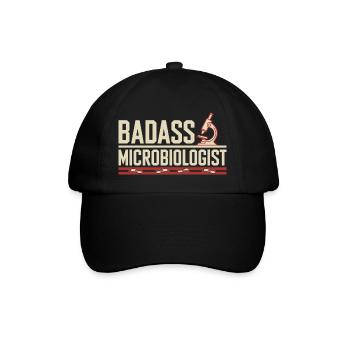 Proud to be a microbiologist - Baseball Cap - black/black - Front