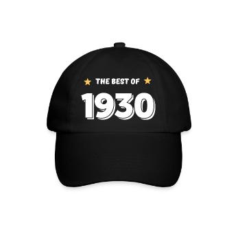 Das Beste von 1930 - Baseballkappe - Schwarz/Schwarz - Vorne