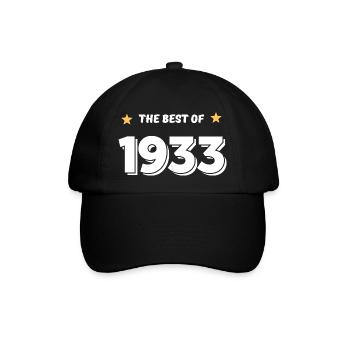 Das Beste von 1933 - Baseballkappe - Schwarz/Schwarz - Vorne