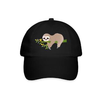 Paresseux détendu – motif de détente charmant - Casquette classique - noir/noir - Devant