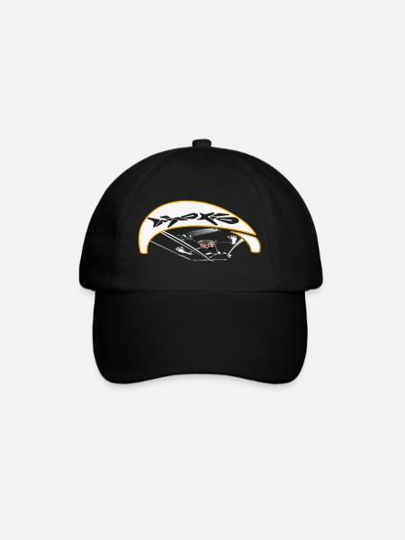 Active kiter with dynamic trajectory - Baseball Cap - black/black