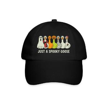Just A Spooky Goose Halloween Vibes - Baseball Cap - black/black - Front