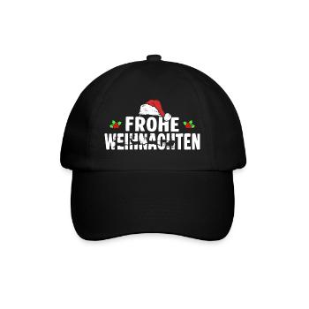 Merry Christmas - Baseball Cap - black/black - Front