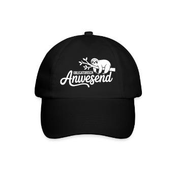 Bureau de réunion obligatoire du Sloth Sloth Telco - Casquette classique - noir/noir - Devant