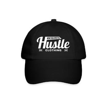 Vintage Hustle Clothing Hoodie – Streetwear Badge - Baseball Cap - black/black - Front