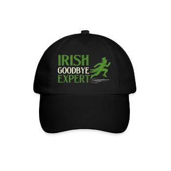Irischer Abschiedsexperte St. Patrick's St. Paddys - Baseballkappe - Schwarz/Schwarz - Vorne