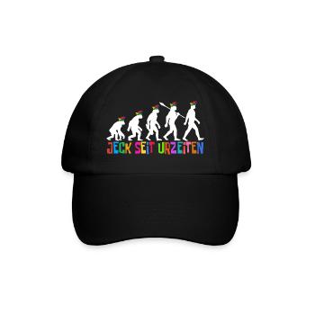 Jeck since time immemorial | Evolution Fools, Carnival - Baseball Cap - black/black - Front
