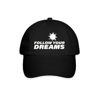 Follow Your Dreams - Baseball Cap - black/black - Front