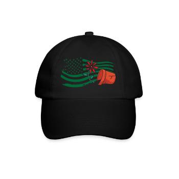 American Gardener Plant Lover Plants - Baseball Cap - black/black - Front