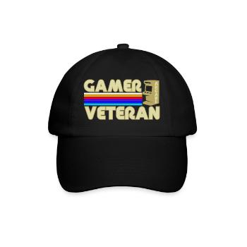 Gamer vétéran  - Casquette classique - noir/noir - Devant