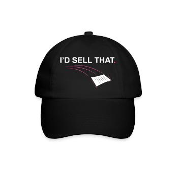 Je vendrais ce Drôle d’agent immobilier - Casquette classique - noir/noir - Devant
