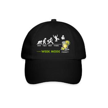 Can't wait for the weekend - Friday is tequila - Baseball Cap - black/black - Front