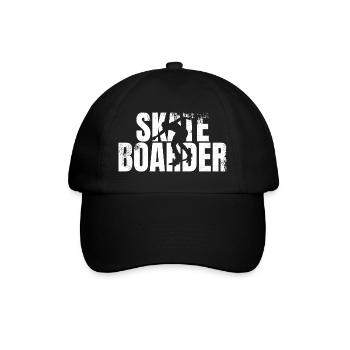 Skateboarder drôle - Casquette classique - noir/noir - Devant