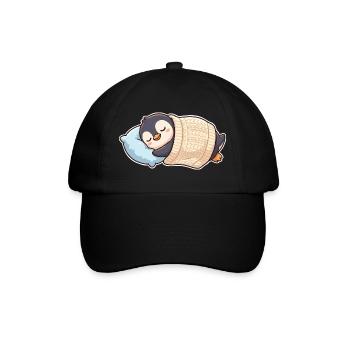 Penguin dort - Casquette classique - noir/noir - Devant